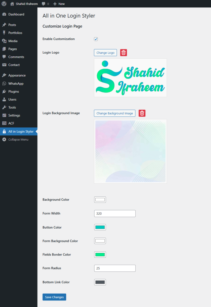 All in One Login Styler